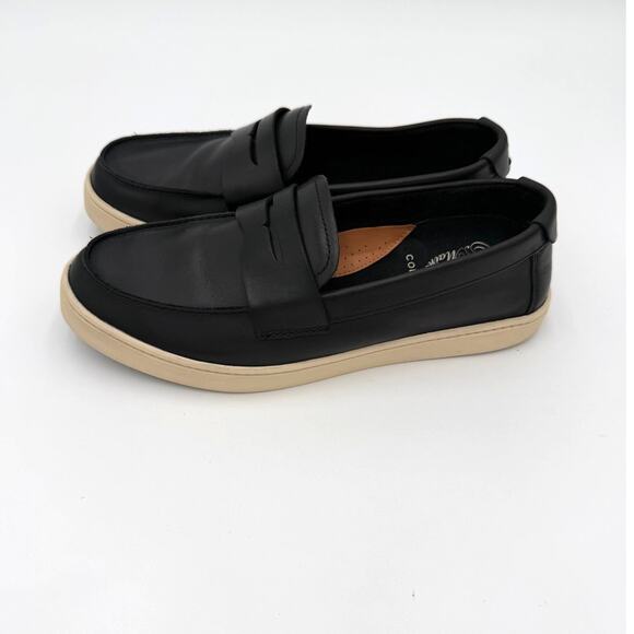 Cole Haan Pinch Penny Loafer Mens 9 Black Leather Slip On Comfort Preppy Coastal main image 6